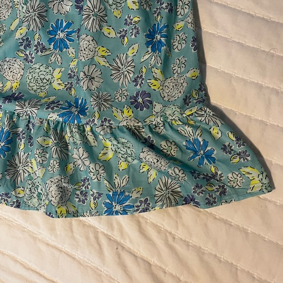 NWOT Floral Blue Boho A-line Dress - Picture 7 of 9